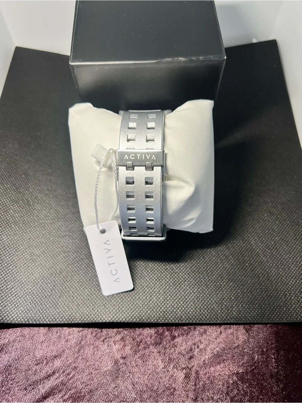 Invicta Silver Digital Sports Watch with Light Blue Accents